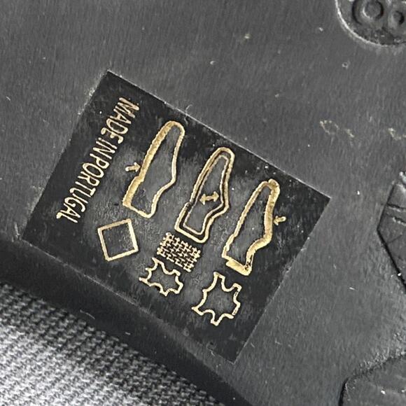 Valencia Black Leather Ankle Boots Womens 7-7.5 Western Biker Booties Side Zip - Picture 14 of 16